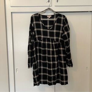 Black and White Plaid Dress